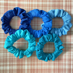 Scrunchies Kit | Blue Scrunchies | Dark Blue Scrunchies | Baby Blue Scrunchies | Turquoise Scrunchies